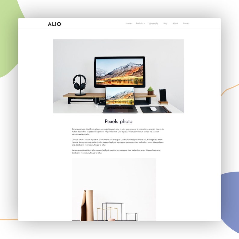 Alio WordPress Theme Portfolio WordPress Template Responsive WordPress Portfolio WordPress Website image 7