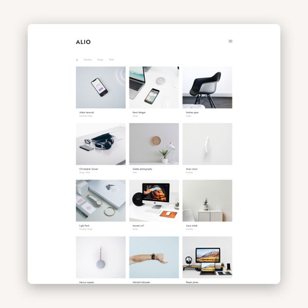 Alio WordPress Theme - Portfolio WordPress Template - Responsive WordPress Portfolio - WordPress Website