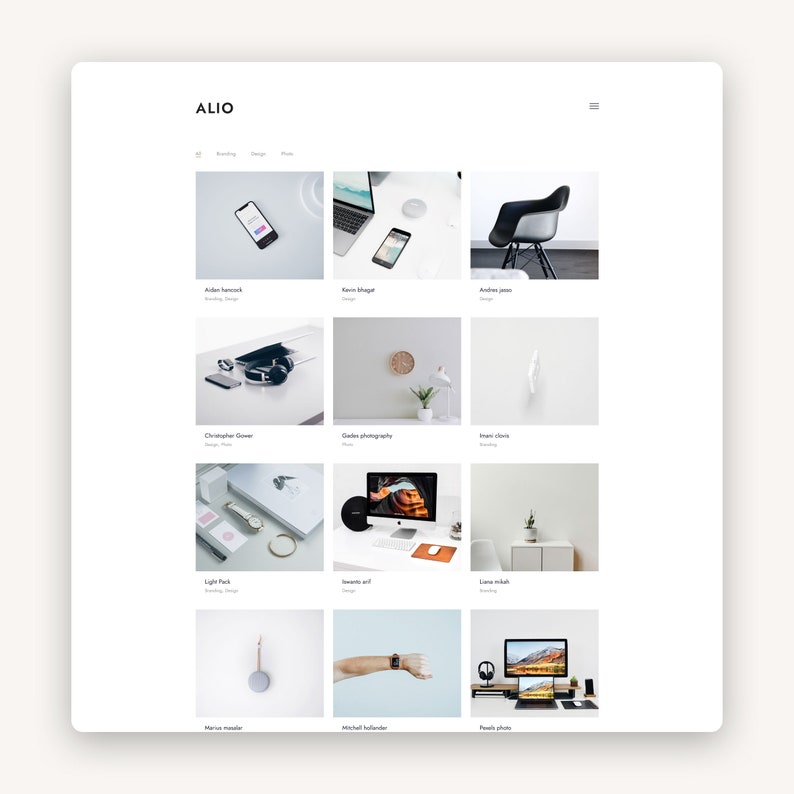 Alio WordPress Theme - Portfolio WordPress Template - Responsive WordPress Portfolio - WordPress Theme