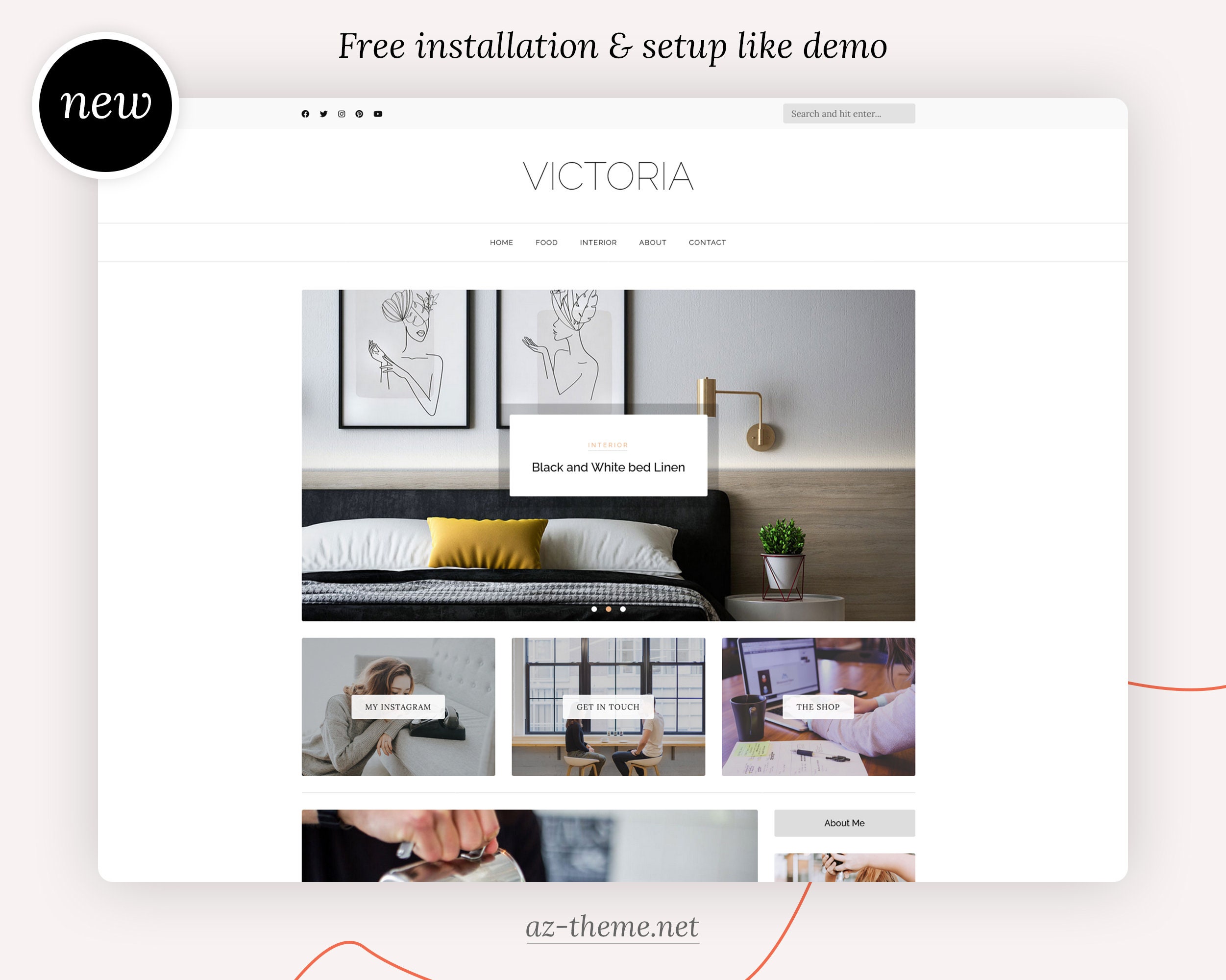 NEW WordPress Theme for Bloggers WordPress Blog Mom Etsy