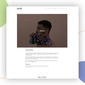 Alio WordPress Theme Portfolio WordPress Template Responsive WordPress Portfolio WordPress Website image 6