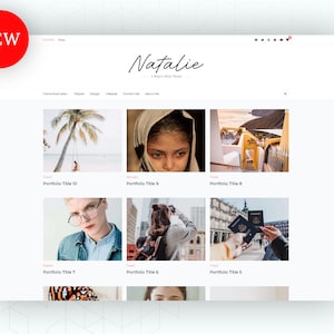 Natalie WordPress Theme Blog Theme , Premade Templates, Website Theme, Pretty Template image 7