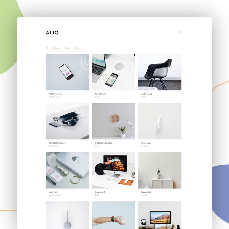 Alio WordPress Theme Portfolio WordPress Template Responsive WordPress Portfolio WordPress Website image 2