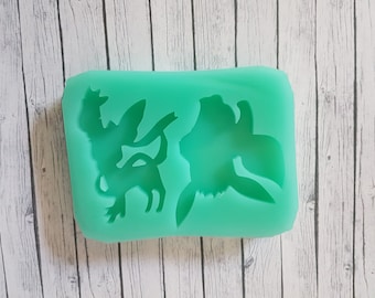 Resin Silicon Mold Pokemon Eeveelution Eevee Feelinara Silicone Mold Ice Cube Mold Resinmold