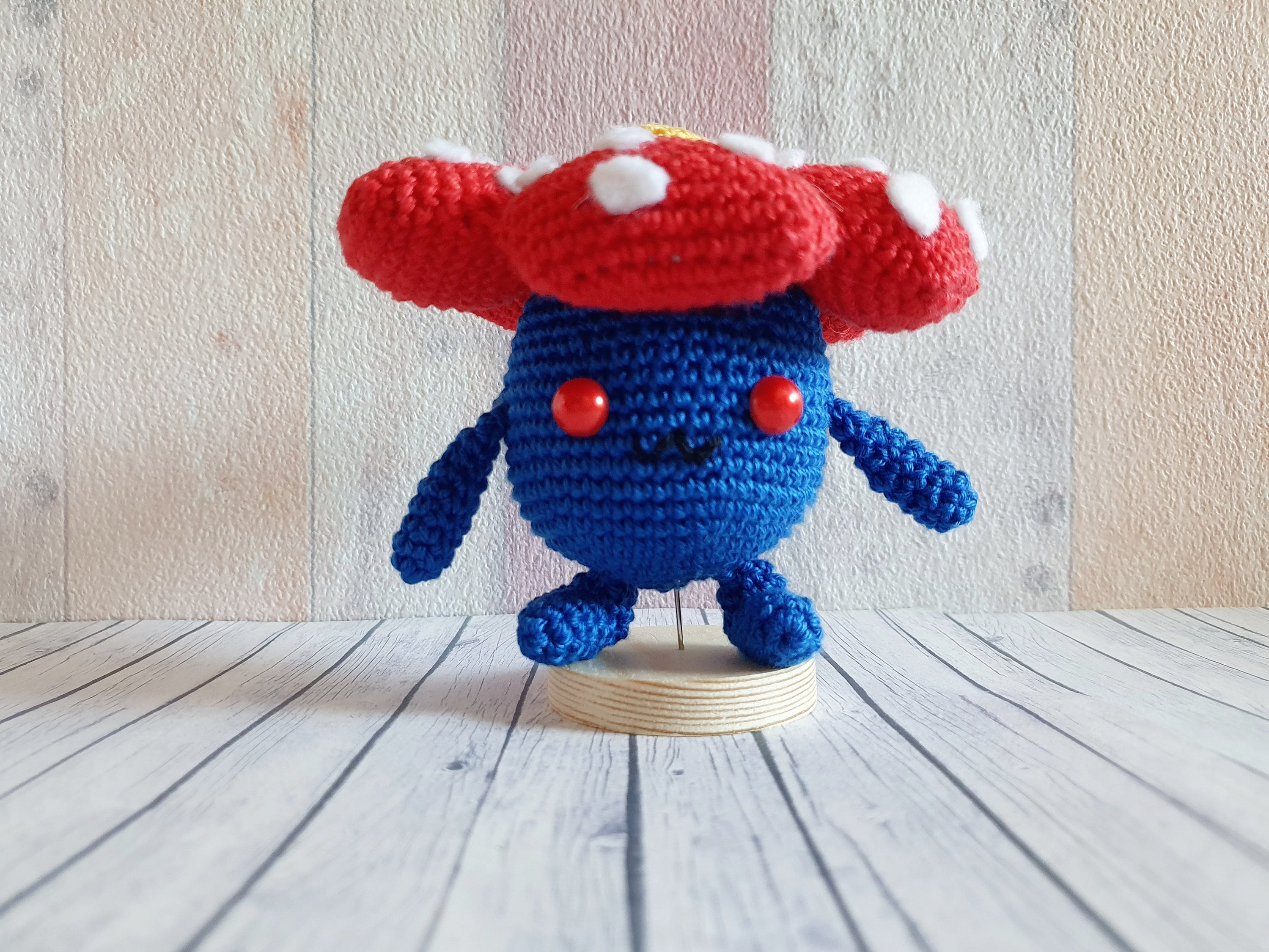 Pokemon Handmade Crocheted Vileplume Headpiece XL  Pillow/ Adjustable Hat Dots I crocheted a tiny Vileplume : r/pokemon main image 2