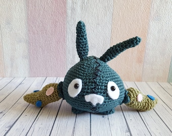 Pokemon Amigurumi Trubbish Unratütox crochet doll häkeln Deko Geschenkidee Anime mecherndise