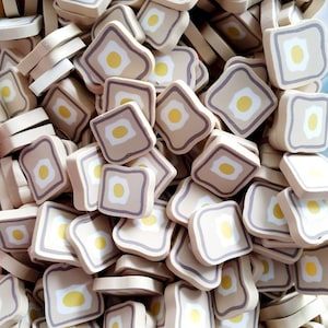 Intarsi in resina Shaker Fette di Fimo Cospargere Decorazione Kawaii Toast Slime 5g / 10g