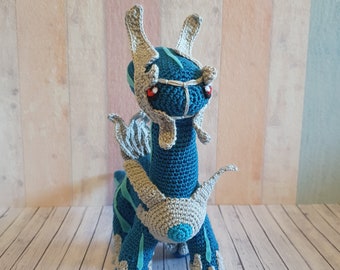 Pokemon Amigurumi Dialga Crochet Plush Home Deco Accessoires Fanmade Fanart Collectables Unique Gift Idea