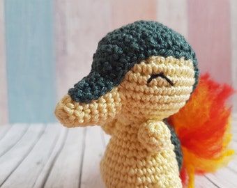 Pokemon Amigurumi Fiery Angel Cyndaquil crochet poupée crochet décoration