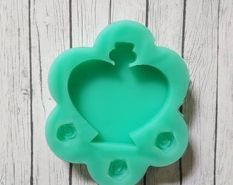 Resin Silicon Mold Shiny Mana Potion Bottle Heart Silicone Mold Shiny Ice Cube Mold