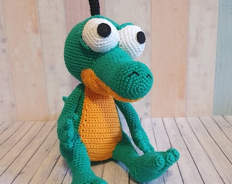 Amigurumi Schnappi the little crocodile crocheted Cartoon Plush crochet Home Decor Giftidea