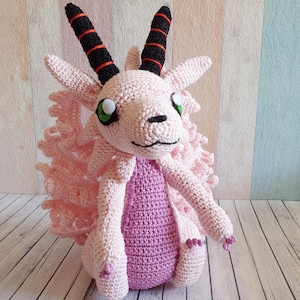 Digimon Amigurumi Holydramon Plush crochet Digimon Plush Magnadramon home Decor Giftidea