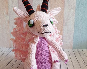Digimon Amigurumi Holydramon Plush crochet Digimon Plush Magnadramon home Decor Giftidea