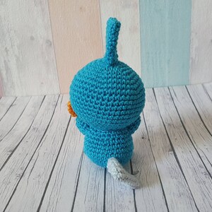 Pokemon Amigurumi Hydropi Mudkip crochet doll handmade deco collect fanart fanmade image 3