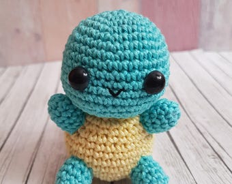 Pokemon Amigurumi Squirtle Amigurumi ideas de decoración del hogar regalos únicos coleccionables de crochet