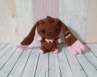 Digimon Amigurumi Lopmon crochet doll kawaii Plush Digimon Tamers home decor collect fanart fanmade adorable Figure