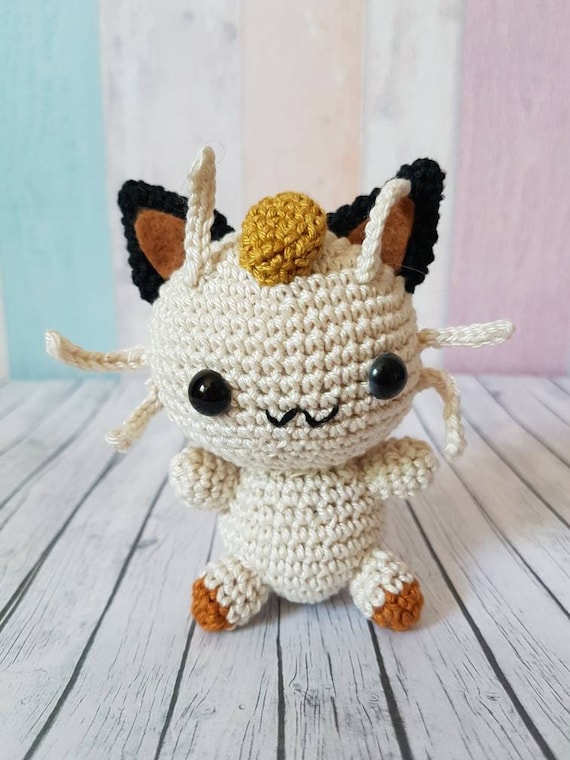 ポケモン あみぐるみ ニャース ニャース かぎ針編み人形 かぎ針編み