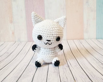 Amigurumi polar fox white fox Snowfox crochet crochet doll home decor