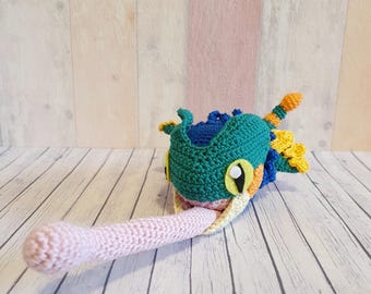 Monster Hunter Amigurumi Dragon Pukei Pukei crochet plush handmade doll crocheted decoration