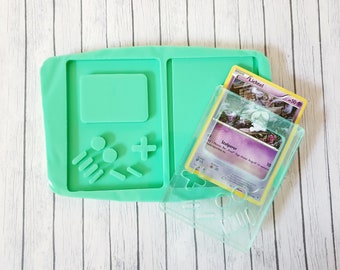 Silikonform Resin Gameboy Shaker für Tradingcards mit Slot zum auswechseln der Karten! Silicon Mold Form