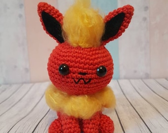 Pokemon Amigurumi Flamara / Flareon Amigurumi häkeln crochet doll home decor