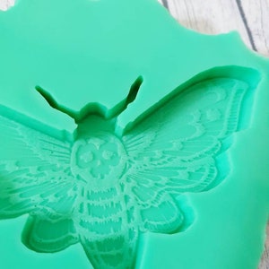Hars Silicon Mold Mot Mot Schedel Insect Vlinder Siliconen Mold Ice Cube Mold Resinmold afbeelding 2