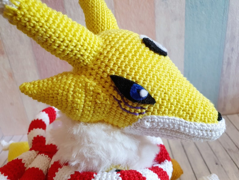 Digimon Amigurumi Kyubimon Crochet Digimon Plush Home Decor Giftidea - Etsy