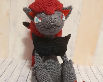 Zoroark Amigurumi – Handmade Crochet Plush | Cute gift for Pokémon fans