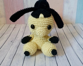 Pokemon Amigurumi Muzzlejaw Mawhile crochet doll handmade decoration collecting fanart fanmade