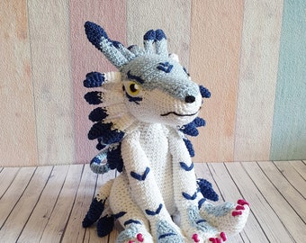 Digimon Amigurumi Garurumon crochet doll kawaii Plush Digimon Adventures home decor collect adorable Figure
