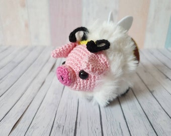 Monster Hunter Amigurumi Poogie Biene Bee Schwein  crochet doll häkeln Deko fanart fanmade