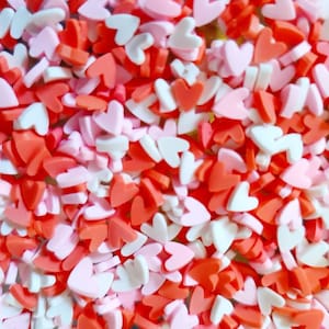 Hars shaker vulling inlays harten rood roze wit 10g / 20g