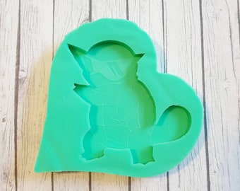 Resin Silicon Mold  Pokemon Schiggy Squirtle Schiggy Gang Sonnenbrille Silikon Form Eiswürfelform Resinmold