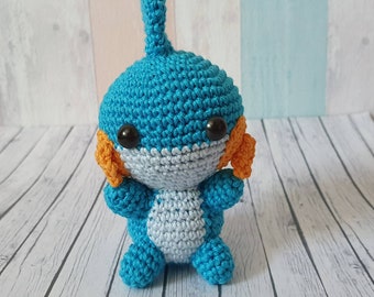 Pokemon Amigurumi Hydropi Mudkip crochet doll handmade decoration collect fanart fanmade