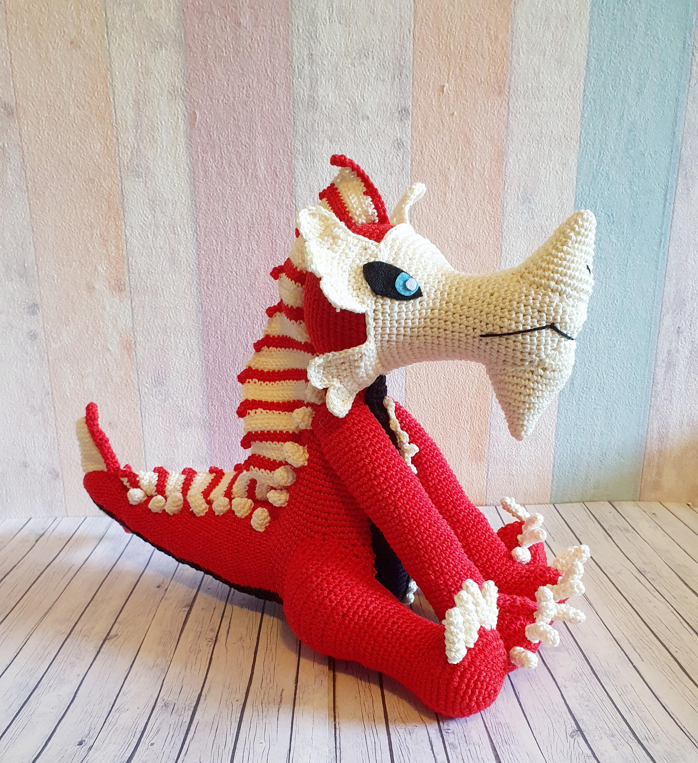モンスターハンターあみぐるみドラゴンアグナクトルかぎ針編み