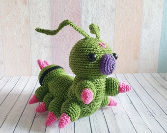 Digimon Amigurumi Wormmon crochet doll kawaii Plush Digimon Adventures home decor collect adorable Figure