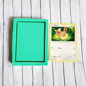 Resin Silicon Shaker Mold Shiny Rahmen Pokemon card Form Epoxydharz Tradingcards Frame glänzend Eiswürfelform