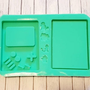 Resina Silicone Shaker Stampo lucido Gameboy Pokemon carta Forma Carte collezionabili Piatto Trinked Mini Pokemon Kanto Stampo per cubetti di ghiaccio lucido in resina epossidica