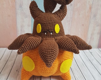 Pokemon Amigurumi Irrbis Pumpkaboo crochet doll home decor trends unique gift idea Pokemon Collectibles