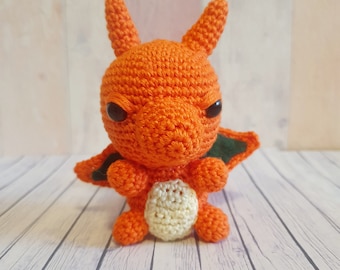Charizard Amigurumi – Handmade Crochet Plush | Cute gift for Pokémon fans