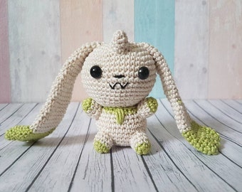 Digimon Amigurumi Terriermon crochet doll crochet decoration fanart fanmade collectables