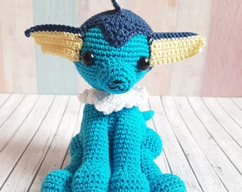 Pokemon Amigurumi Aquana Vaporeon Amigurumi häkeln crochet doll home decor