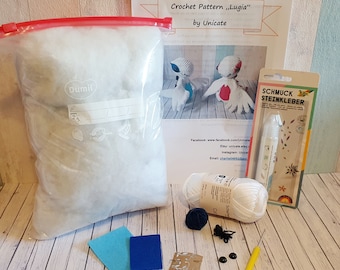 DIY crochet set Pokemon Lugia crochet kit to make yourself home decoration gift idea