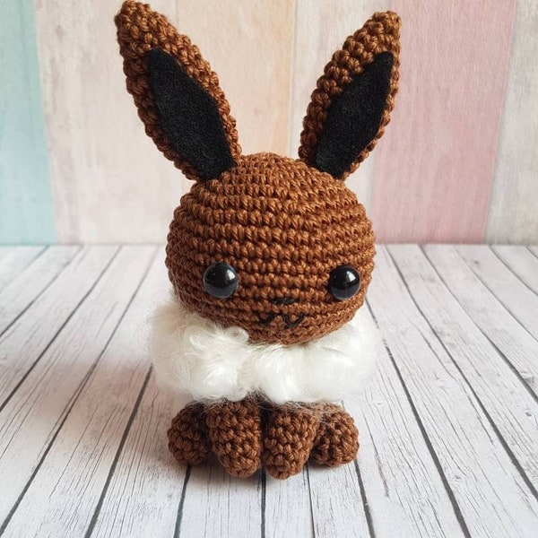 Pokemon Amigurumi Eevee Evoli crochet Plush crochet decoration fanart fanmade collectables Eeveelution