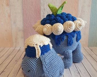 Pokemon Amigurumi Schlapfel, Appletun Plush, custom Appletun Blueberry cake, crochet doll, home decor, anime collectables