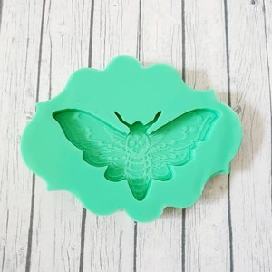 Hars Silicon Mold Mot Mot Schedel Insect Vlinder Siliconen Mold Ice Cube Mold Resinmold afbeelding 1