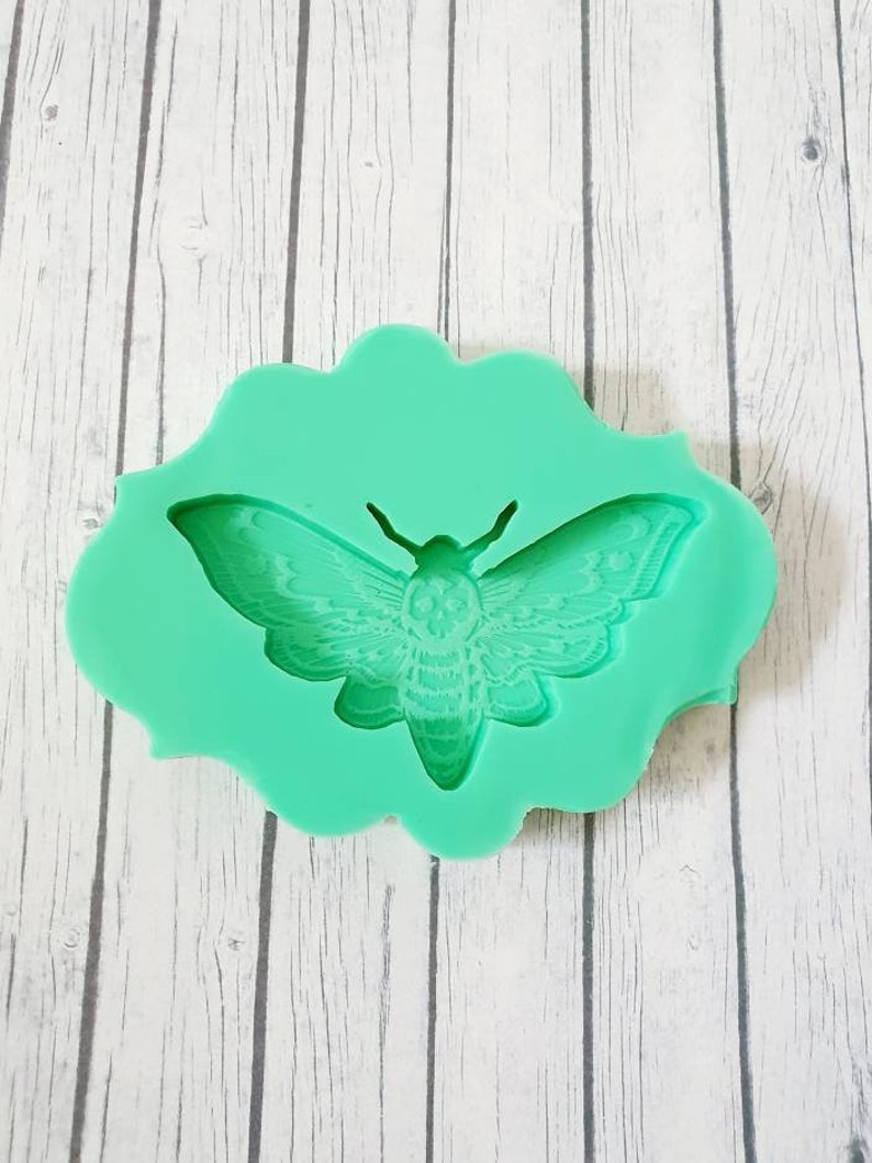 Hars Silicon Mold Mot Mot Schedel Insect Vlinder Siliconen Mold Ice Cube Mold Resinmold afbeelding 1