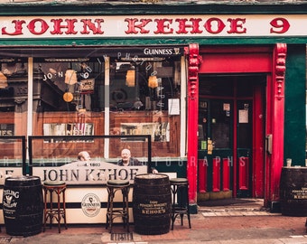 Irish Print. Wall Art.  Irish bar print. Dublin Pub. Kehoes bar Dublin. Fine art Print . Photograph of Ireland. Irish Pub Print. pub crawl