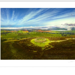 Grianan of Aileach, Ring fort Donegal. Landmark Inishowen Donegal .  Photograph of Donegal Ireland.  Wall Art Ireland