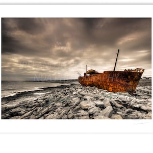 Aran Islands Galway, Shipwreck West of Ireland. Father Teds Shipwreck. Photograph of Inish Oirr.  Aran Islands Print